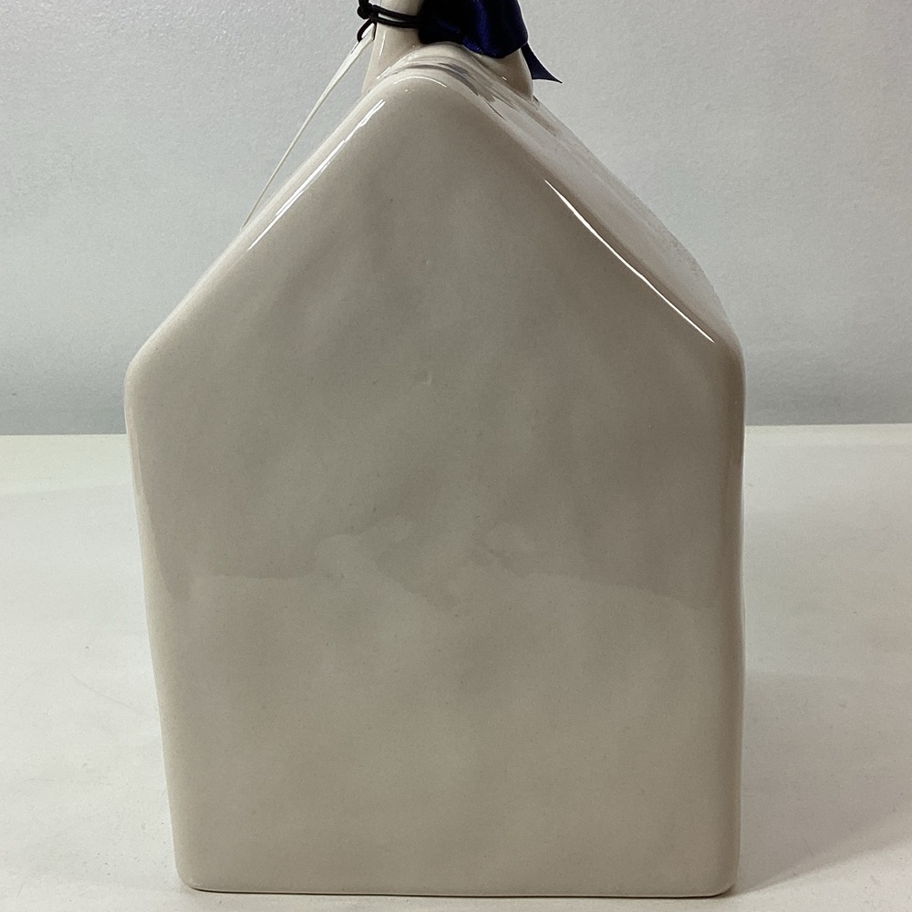 Rae Dunn Cream Ceramic BirdHouse with KNOCK on Fronf - Picture 4 of 10